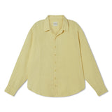Cecile Oversized Linen Shirt - Butter