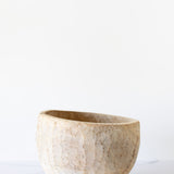 Vintage Hand-Carved Decorative Wooden Bowl