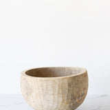 Vintage Hand-Carved Decorative Wooden Bowl