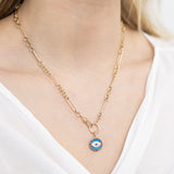 14K Evil Eye Charm