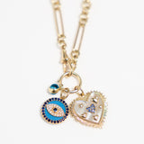 14K Evil Eye Charm