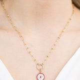14K Ruby Heart Charm