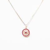14K Ruby Heart Charm
