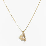 14K Peace Fingers Charm