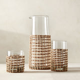 Rattan Carafe + Tumbler