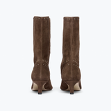 Tricia Studded Boot - Teddy Suede with Studs