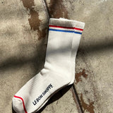 Boyfriend Socks in Milk