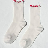 Ruffled Modal Socks