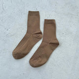 Her Socks Dark Tan