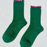 Ruffled Modal Socks