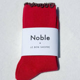 Ruffled Modal Socks