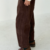Corduroy Arc Pants - Chocolate