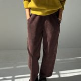 Corduroy Arc Pants - Chocolate