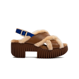 Plia Puffy Sandal - Brown