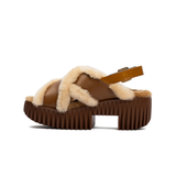 Plia Puffy Sandal - Brown