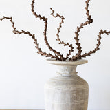 Bleached Vintage Teak Wood Vase