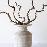 Bleached Vintage Teak Wood Vase