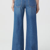 Back of Gillan Jeans in Mid Blue