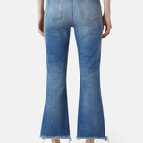 Back of Hi - Sun Pants in Mid Blue