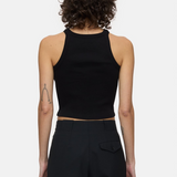 Back view of Racer Top - Black