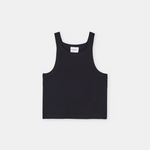Flat lay view of Racer Top - Black