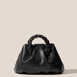 Bombon Handbag - Crinkled Glossy Black
