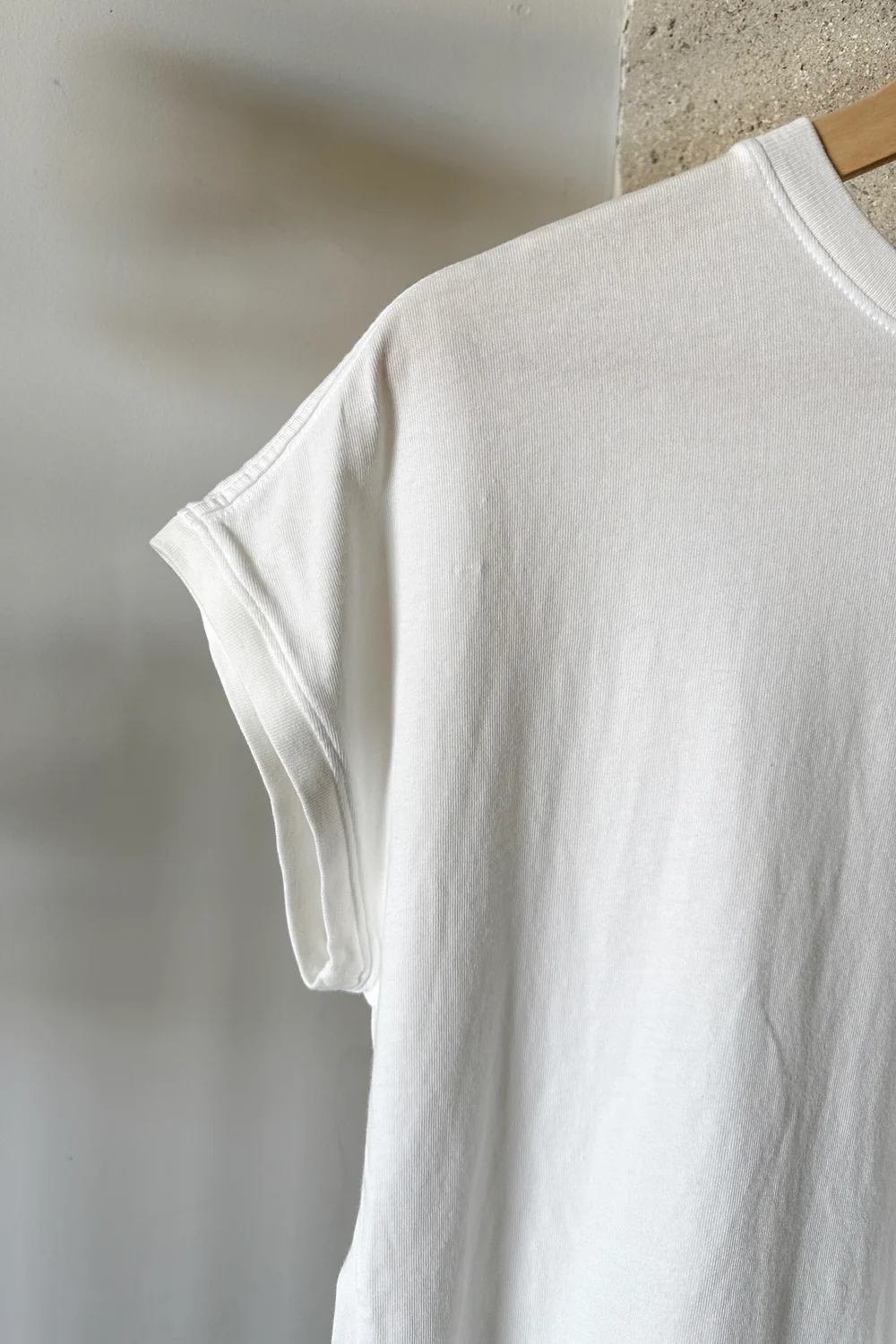Sleeve on Ease Tee - Vintage White