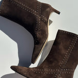 Tricia Studded Boot - Teddy Suede with Studs