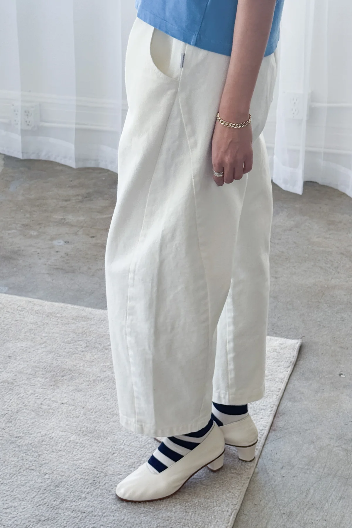 Arc Pants - Milk side view