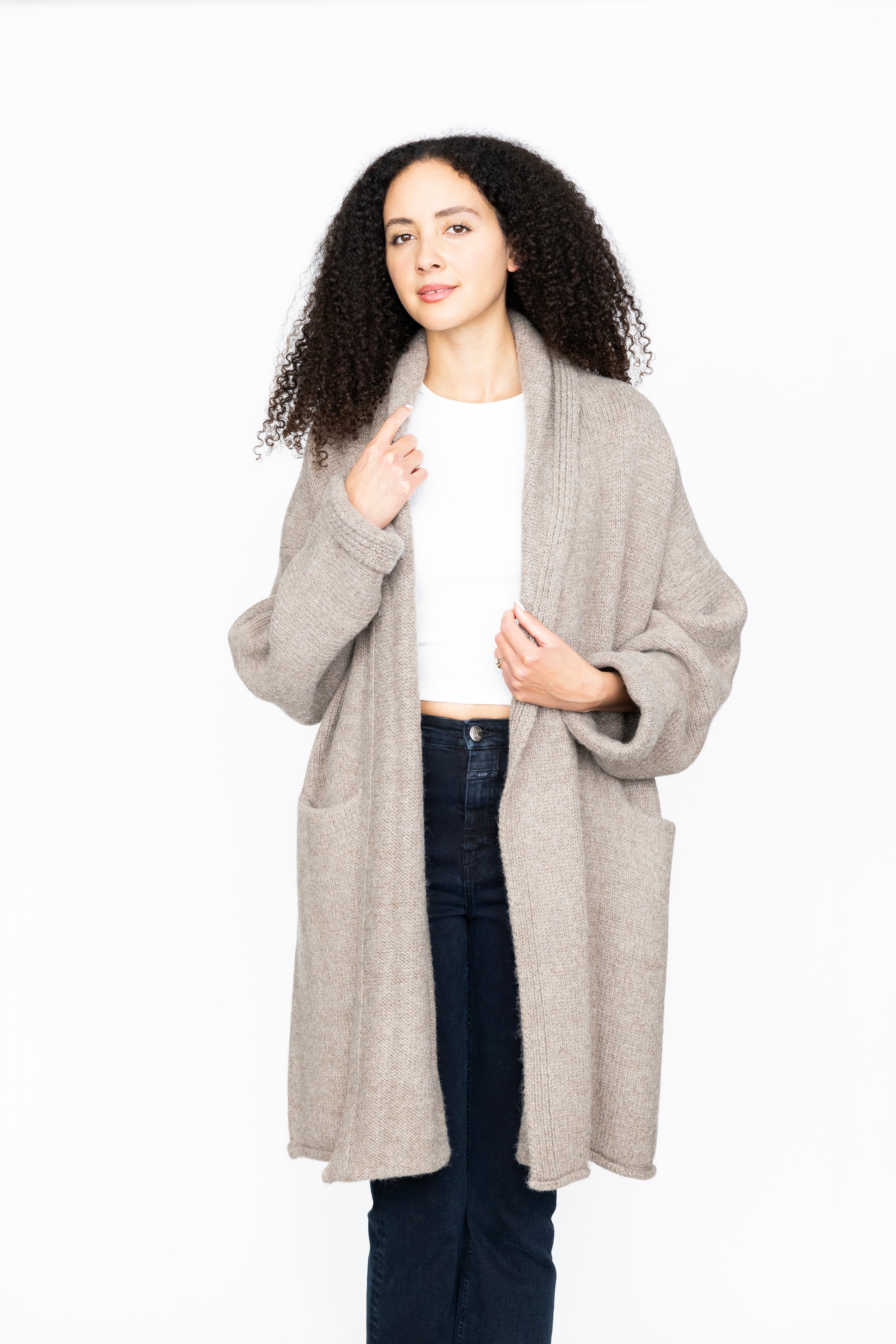 Jones Sweater Coat in Mushroom