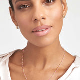 14K Enamel Bead Piatto Chain Necklace