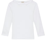 The Baby Rib Boat Neck - Powder flat lay view