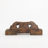 Vintage Wooden Distressed Candle Holder