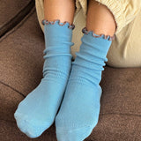 Ruffled Modal Socks
