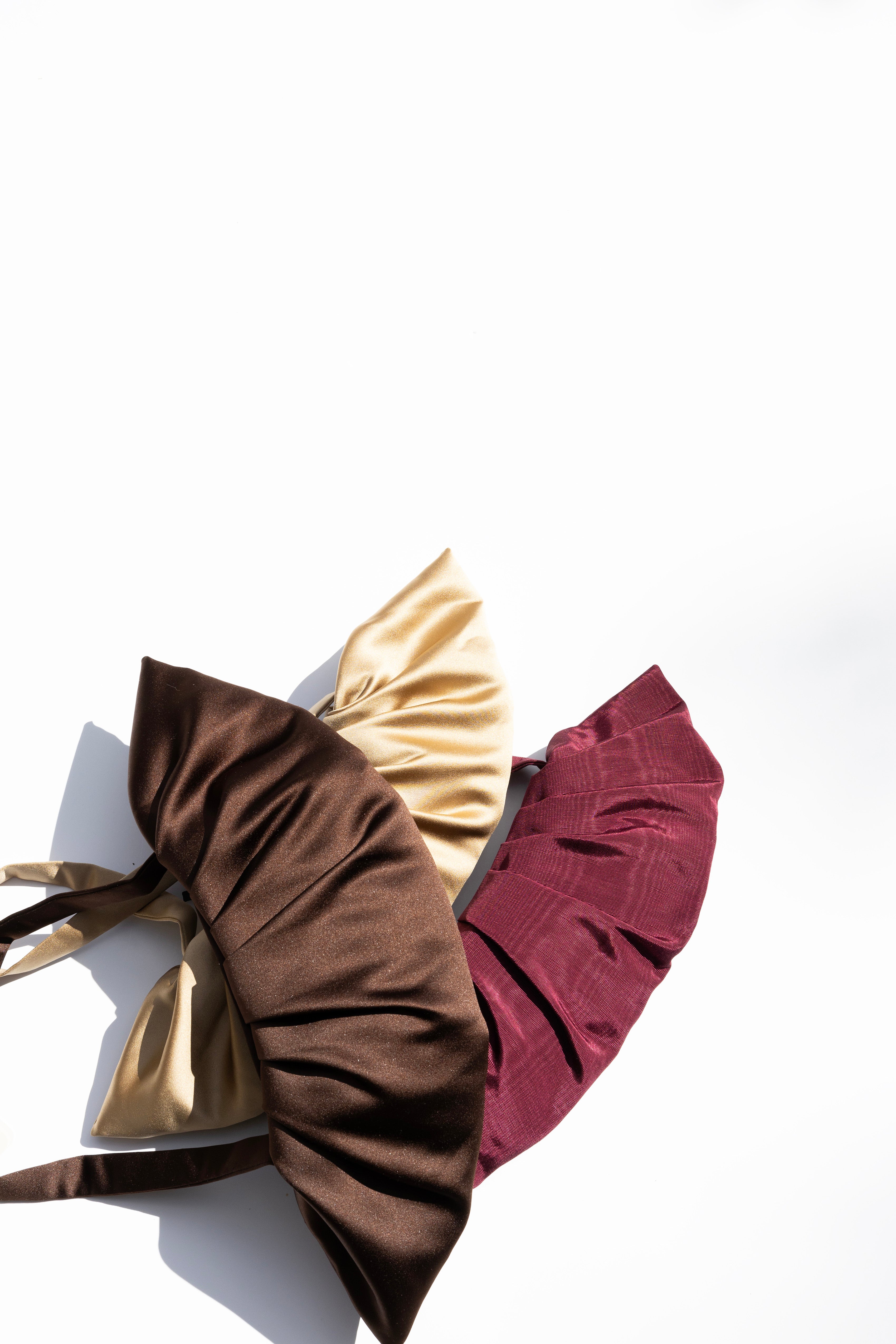 chocolate silk bag with other colors