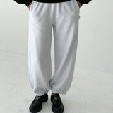 French Terry Balloon Pants - Icy Grey