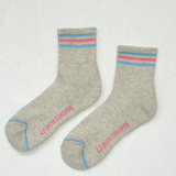 Girlfriend Socks in Bright Grey