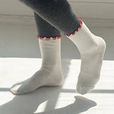 Ruffled Modal Socks