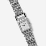 Revel Tethered Watch - Silver band laying flate