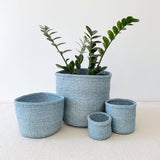 Storage Plant Basket - Sky Blue