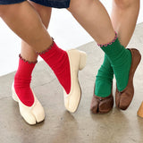Ruffled Modal Socks