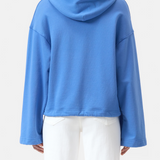 Cactus Embroidery Hoodie - Cornflower Blue