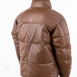 Denver Leather Puffer - Brown