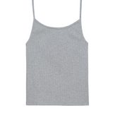 The Rib Spaghetti Tank - Heather Grey