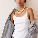 The Rib Spaghetti Tank - Powder