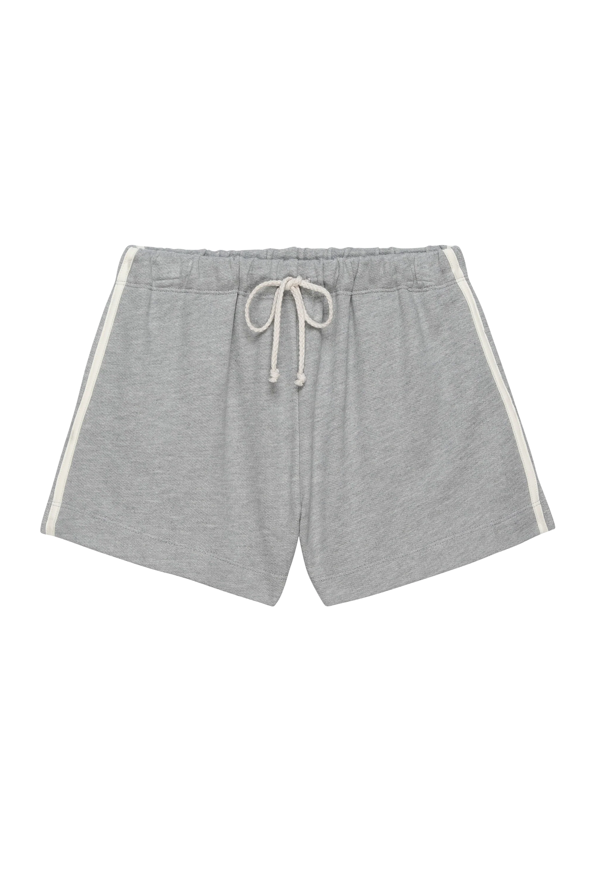 Stripe Eco Terry Short - Heather Grey