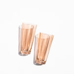 Blush Pink High Ball Glasses