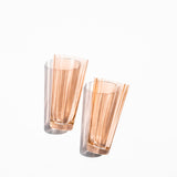 Blush Pink High Ball Glasses