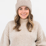 Parker Oversized Beanie in Oatmeal