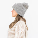 Parker Oversized Beanie in Light Grey